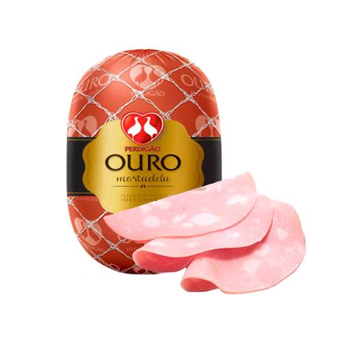 MORTADELA DEFUMADA OURO PERDIGAO FATIADO BANDEJA 250G redemix