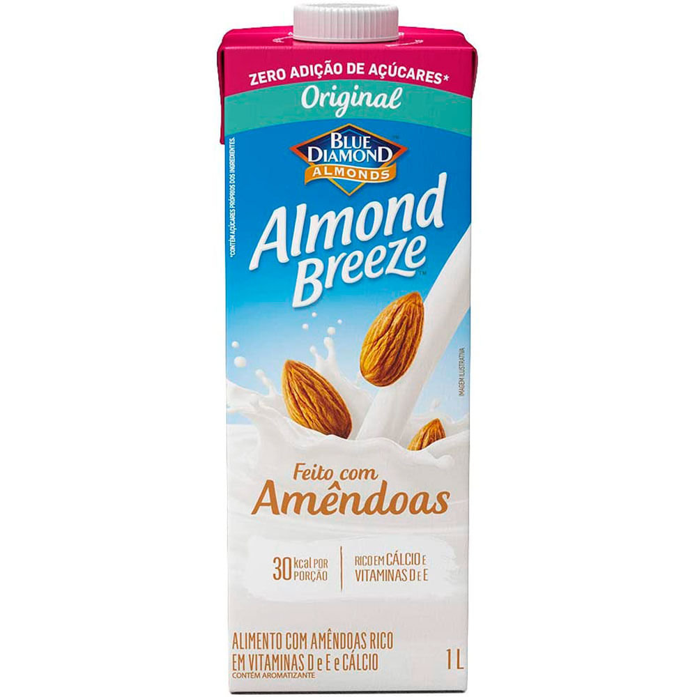BEBIDA DE AMÊNDOAS ALMOND BREEZE ORIGINAL 1L redemix