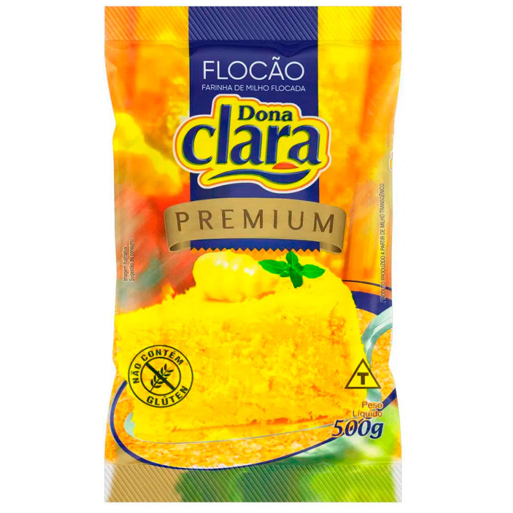 FARINHA DE MILHO DONA CLARA FLOCÃO 500G redemix