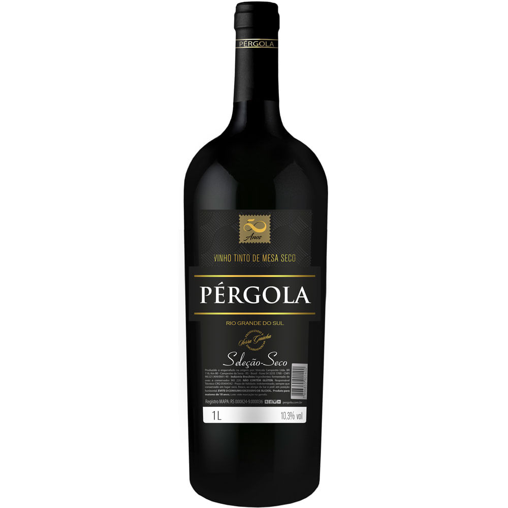 VINHO TINTO PERGOLA SECO 1L - redemix