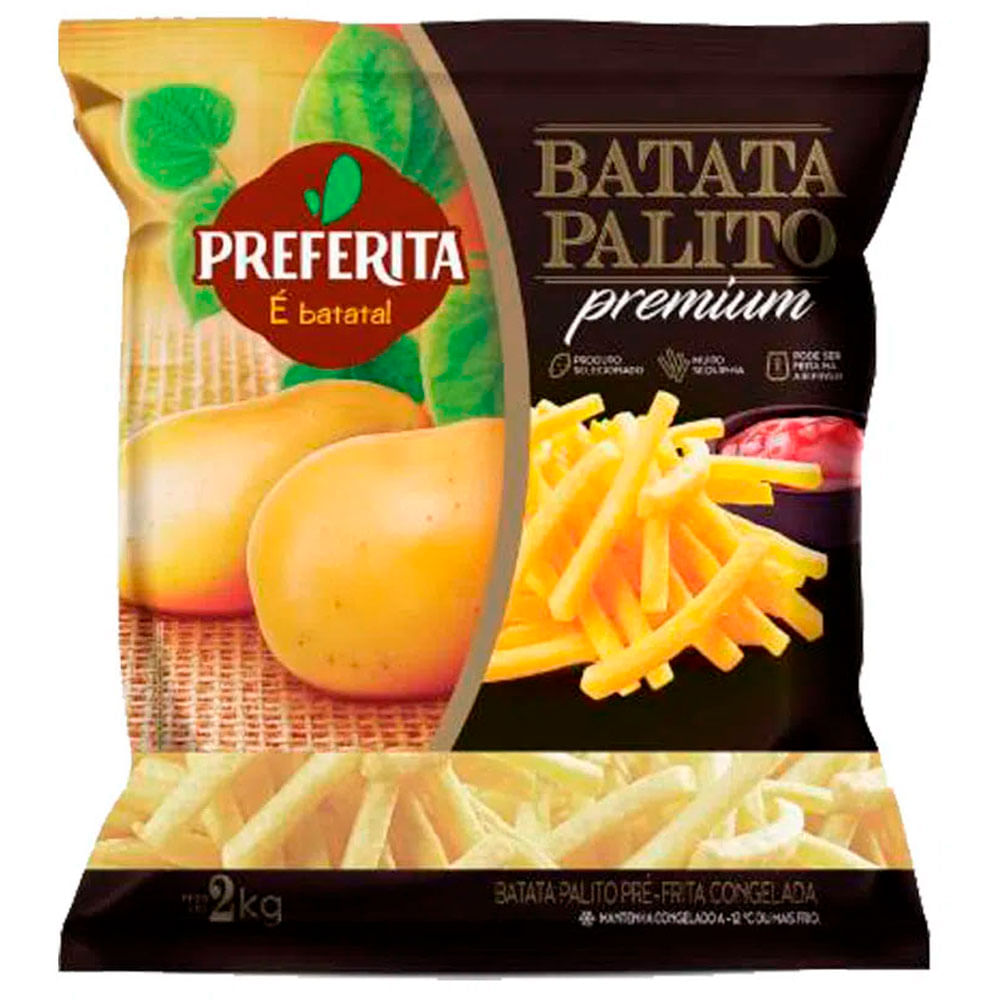 Batata Palito Preferita Pre Frita Congelada 2kg Redemix