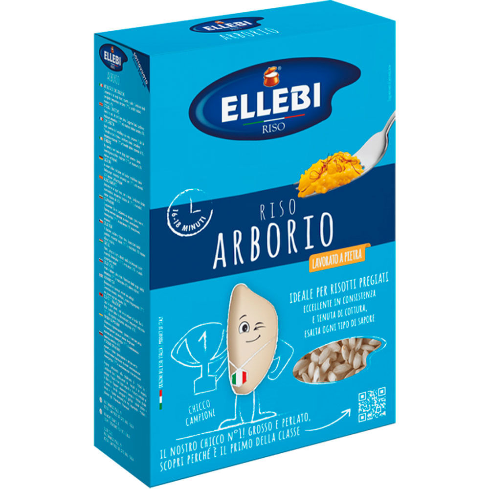 ARROZ ITALIANO ARBÓRIO SUPERFINO RISO ELLEBI 1KG redemix