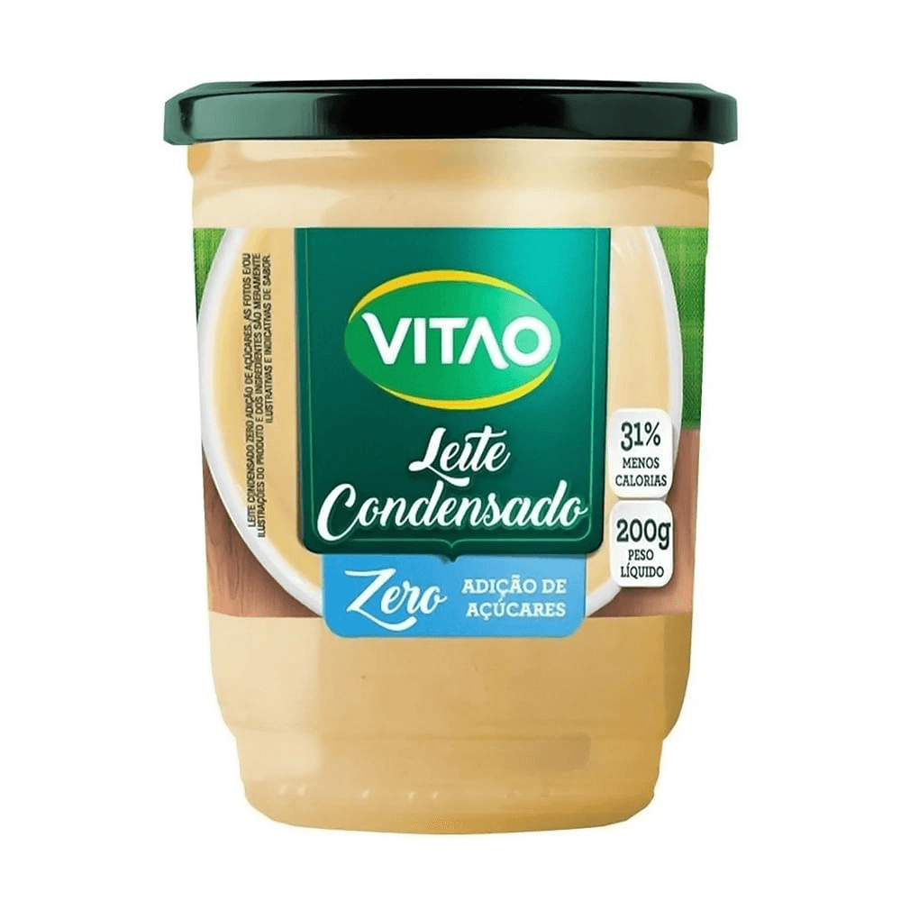 LEITE CONDENSADO ZERO AÇÚCAR VITAO 200G - redemix