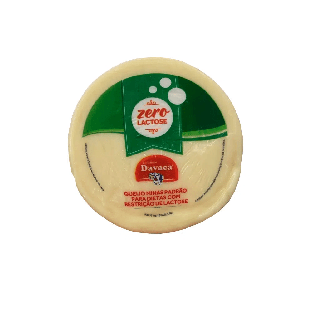 Queijo Minas Padrao Davaca Sem Lactose 1 Unidade 500g Redemix 7265