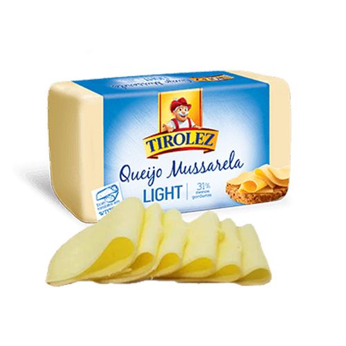 Queijo Mussarela Light Tirolez Fatiado Bandeja 200g Redemix 4459