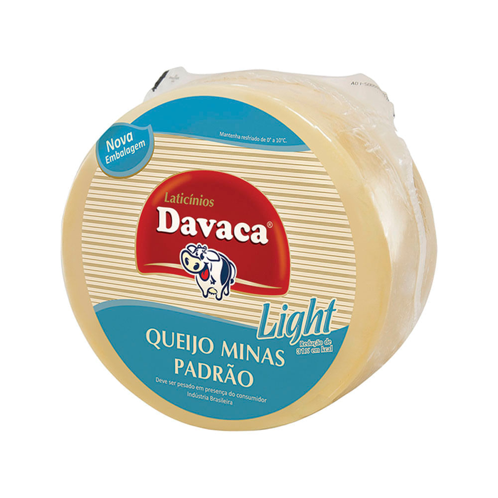 Queijo Minas Padrao Light Davaca 1 Unidade 500g Redemix 7955