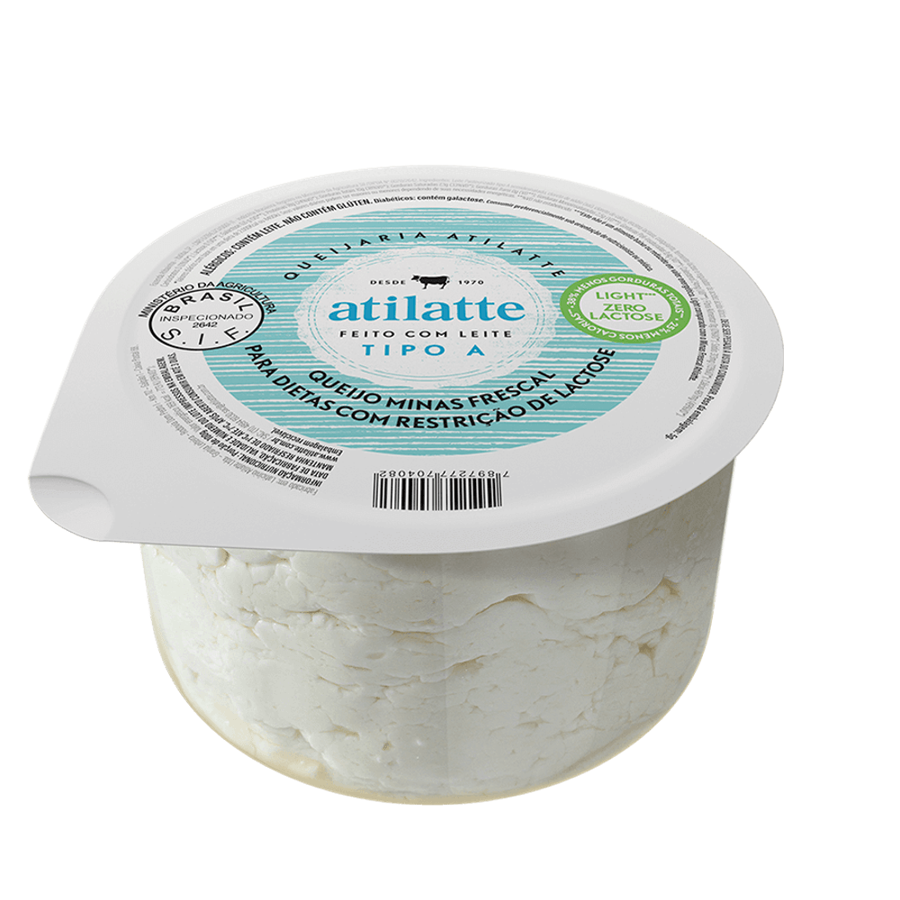 QUEIJO MINAS FRESCAL ZERO LACTOSE ATILATTE LIGHT 1 UNIDADE 500G