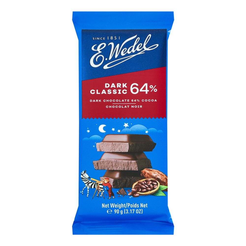 64% Dark Chocolate Block 90g