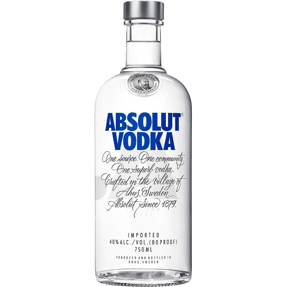 VODKA ABSOLUT NATURAL 750ML - redemix