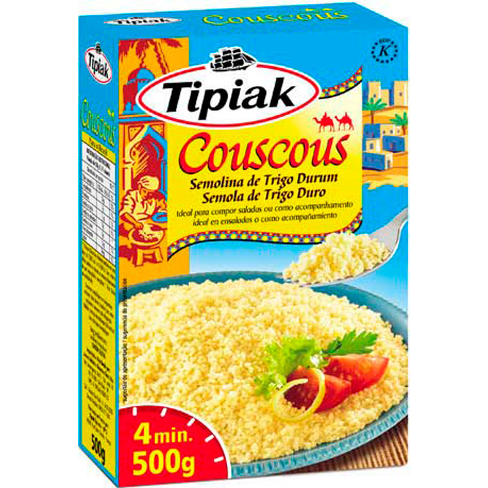 SÊMOLA DE TRIGO DURO COUSCOUS TIPIAK 500G redemix