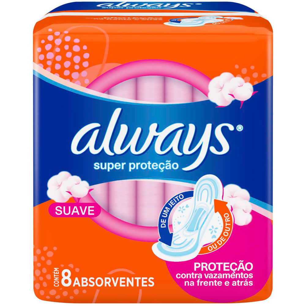 ⭐8㎝CD⭐ THE ALWAYS / PARTY ABSORVENTE ALWAYS BASIC SUAVE COM ABAS 8 UNIDADES - redemix