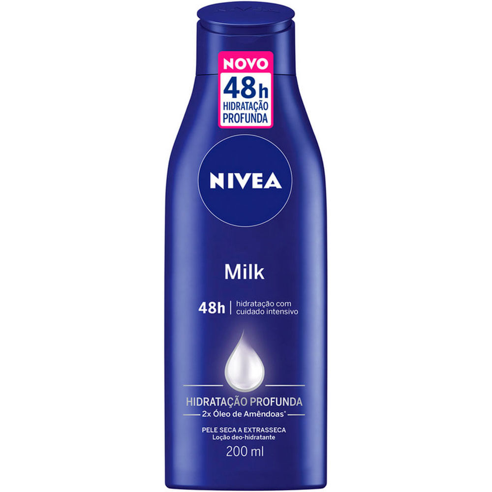 LOCAO HIDRATANTE NIVEA BODY MILK 200ML - redemix