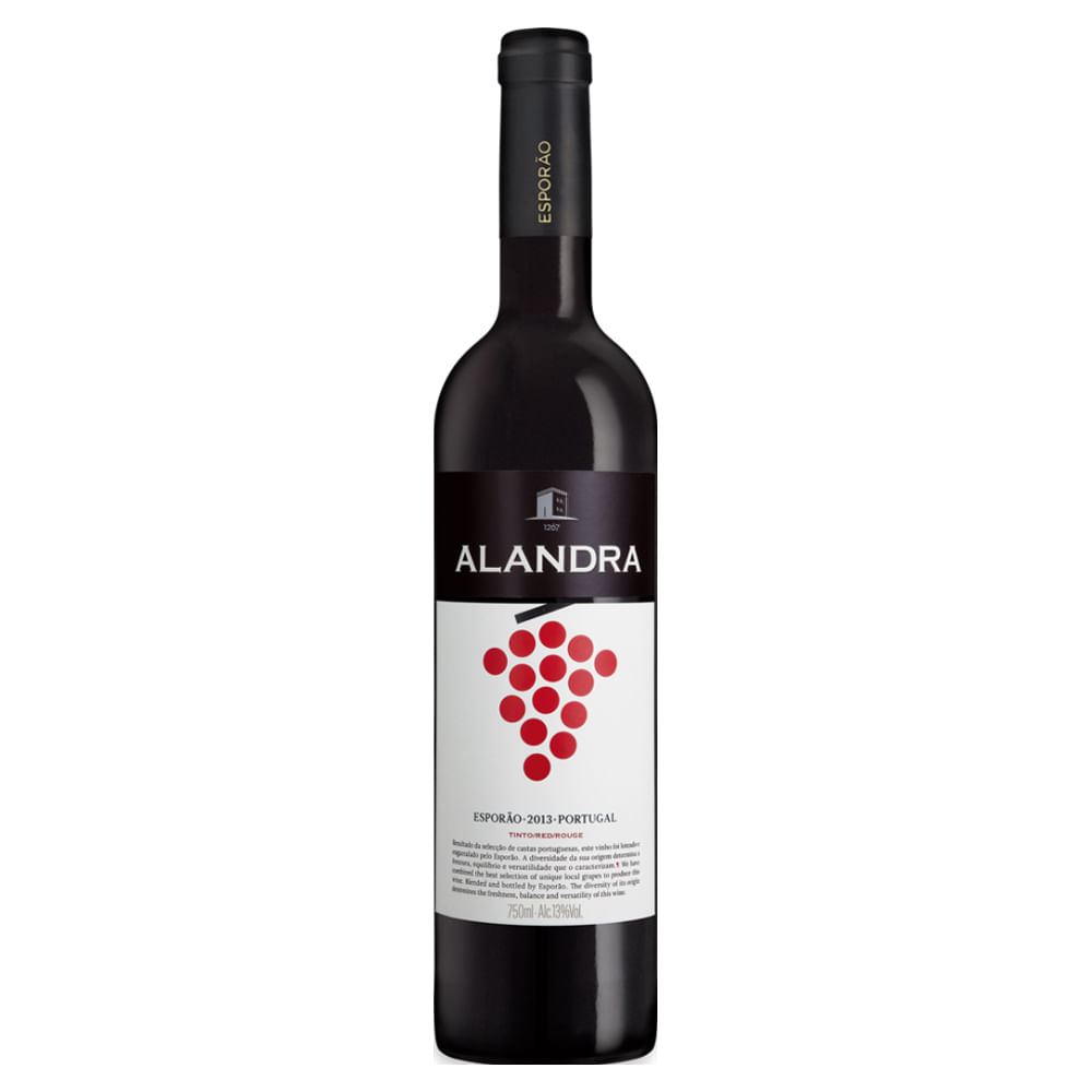 Vinho Português Esporão Alandra Branco 750ml - Jovem E Frutado - Herdade Do Esporão