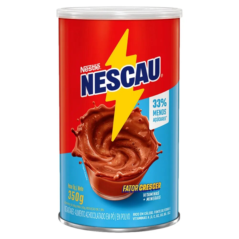 ACHOCOLATADO PO NESCAU 33 MENOS ACUCAR 350G - redemix