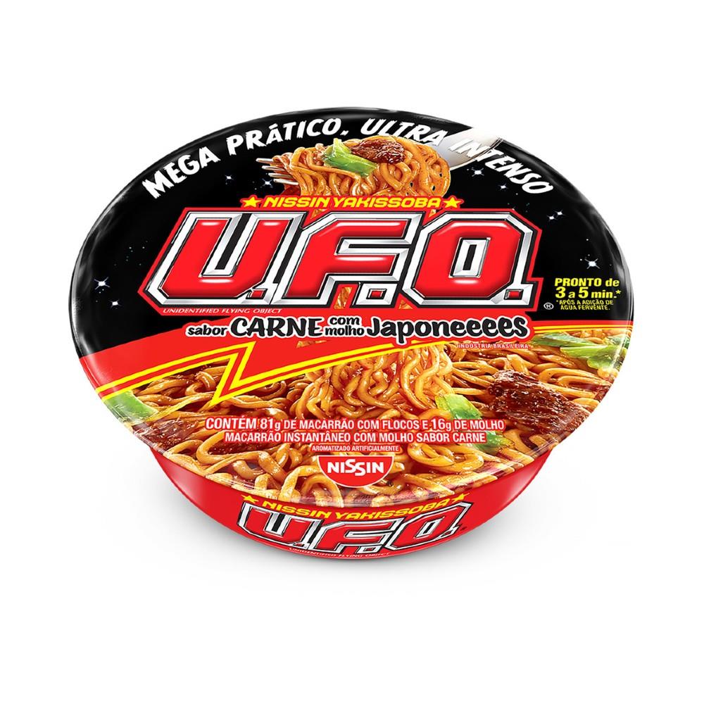 MACARRAO INSTANTANEO UFO NISSIN CARNE 97G - redemix