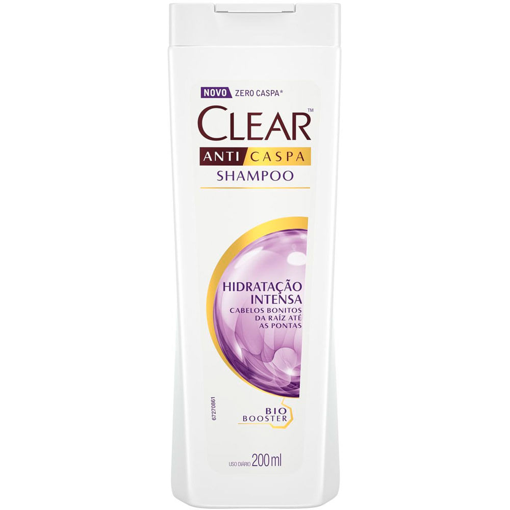 SHAMPOO ANTICASPA CLEAR WOMEN HIDRATACAO INTENSA 200ML - redemix