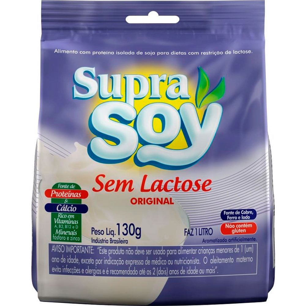 LEITE PO SO SUP SOY SEM LACTOSE 130G - redemix