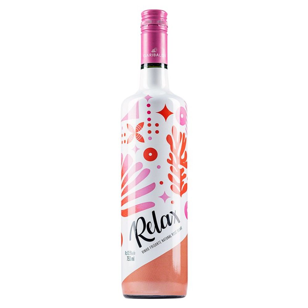VINHO ROSE FRISANTE GARIBALDI RELAX SUAVE 750ML - redemix