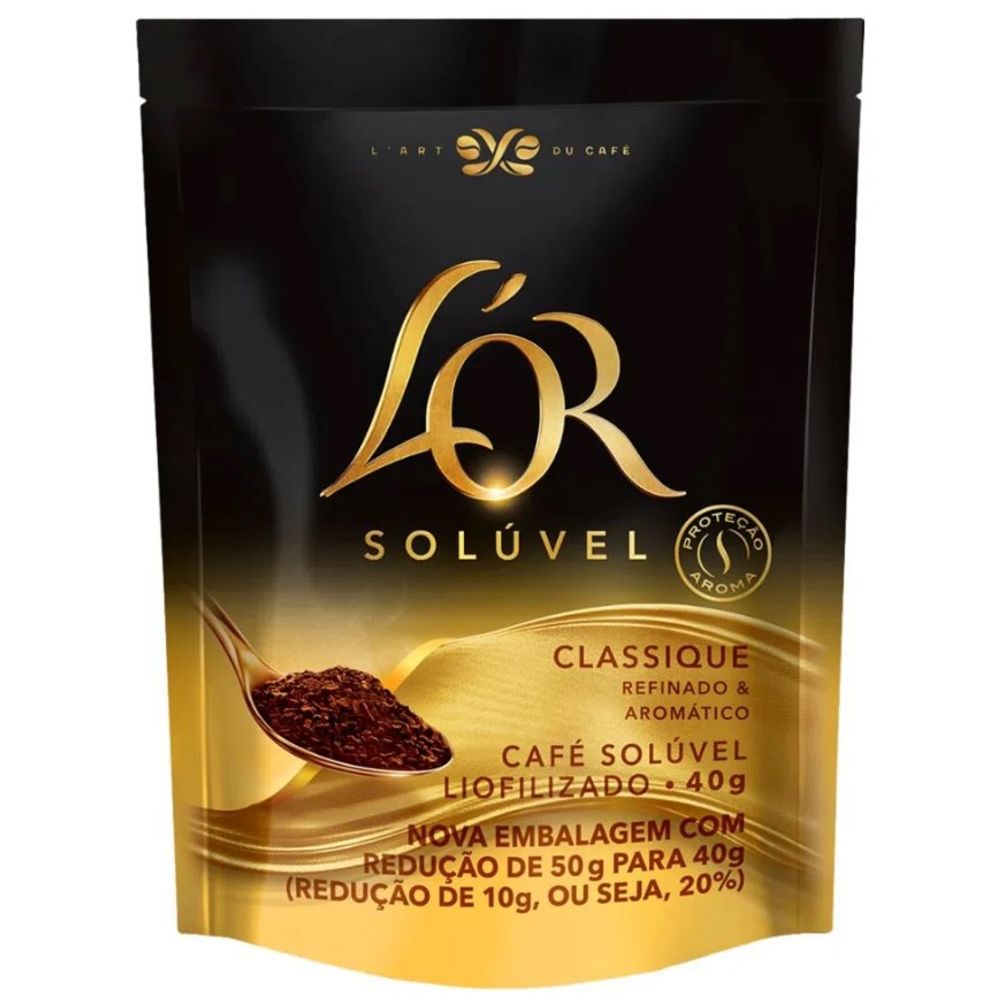 CAFÉ SOLÚVEL LOR CLASSIQUE POUCH 40G - redemix