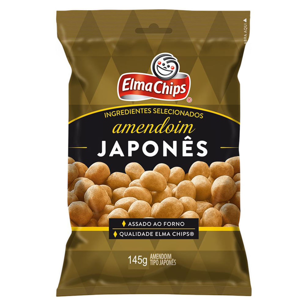 AMENDOIM JAPONES ELMA CHIPS 145G - redemix