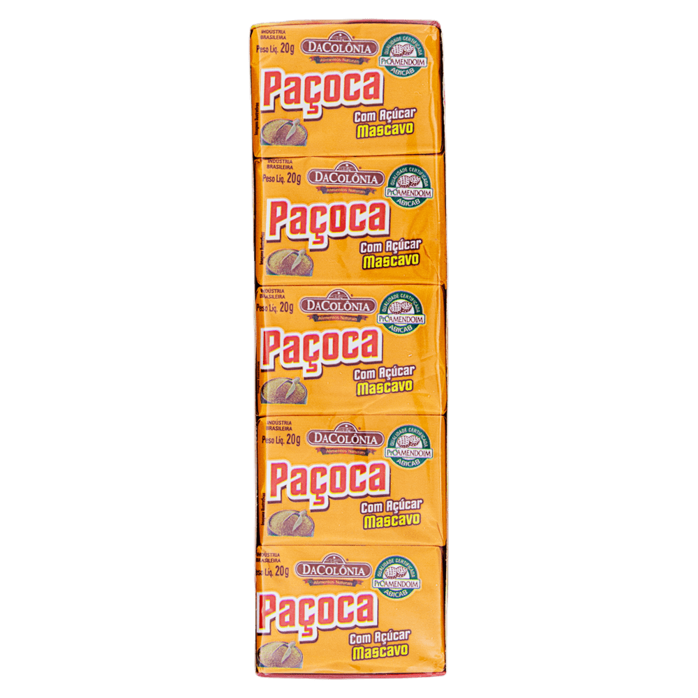 PACOCA COM ACUCAR MASCAVO DACOLONIA 200G - redemix