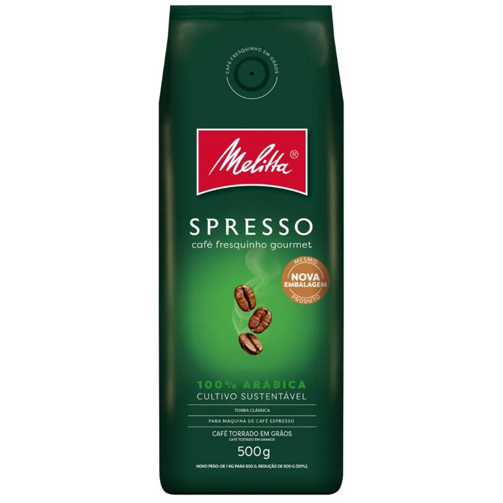 CAFE TORRADO EM GRAOS MELITTA SPRESSO 500G - redemix