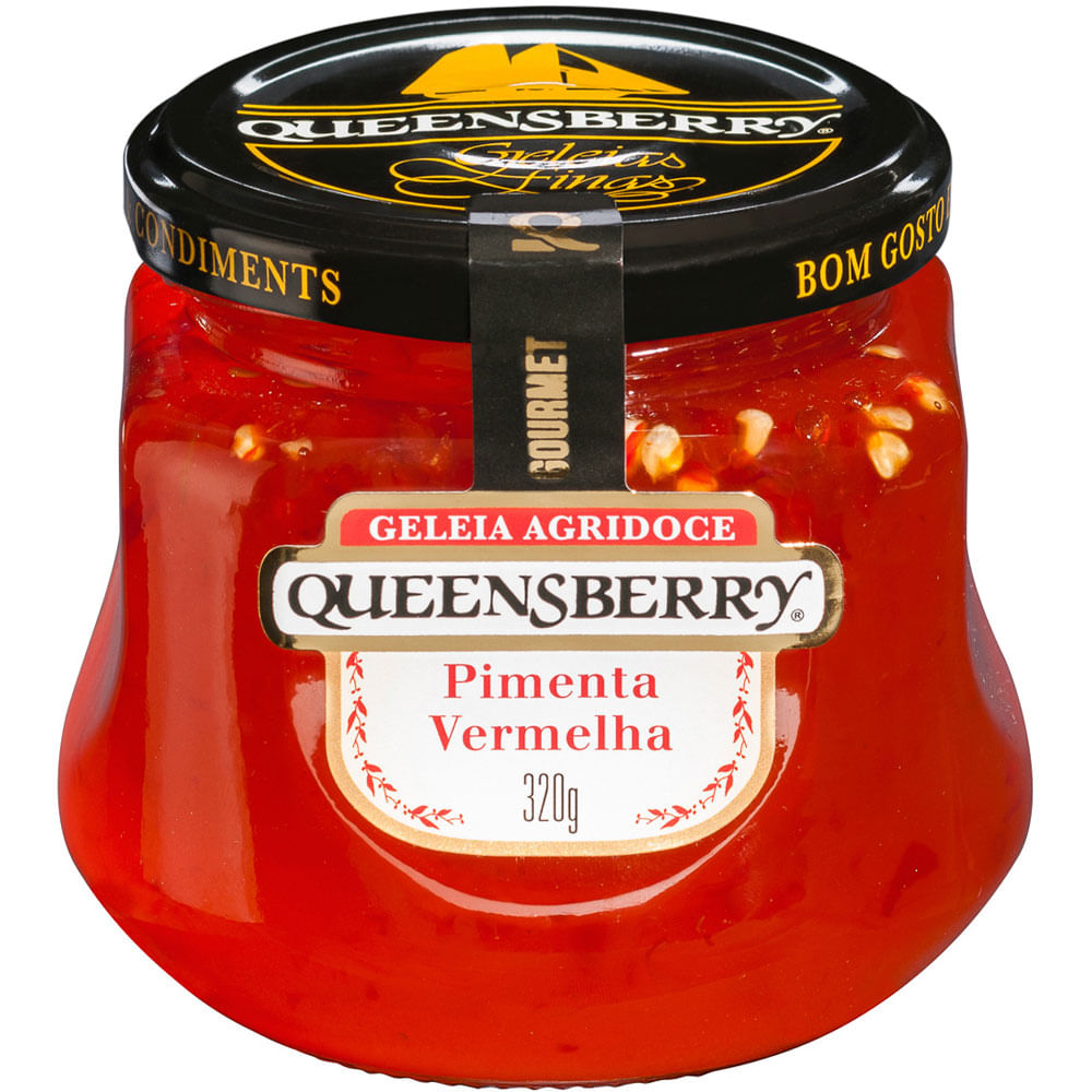 GELEIA GOURMET QUEENSBERRY PIMENTA VERMELHA 320G - redemix