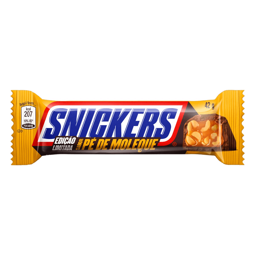 CHOCOLATE AO LEITE SNICKERS PE MOLEQUE 42G - redemix