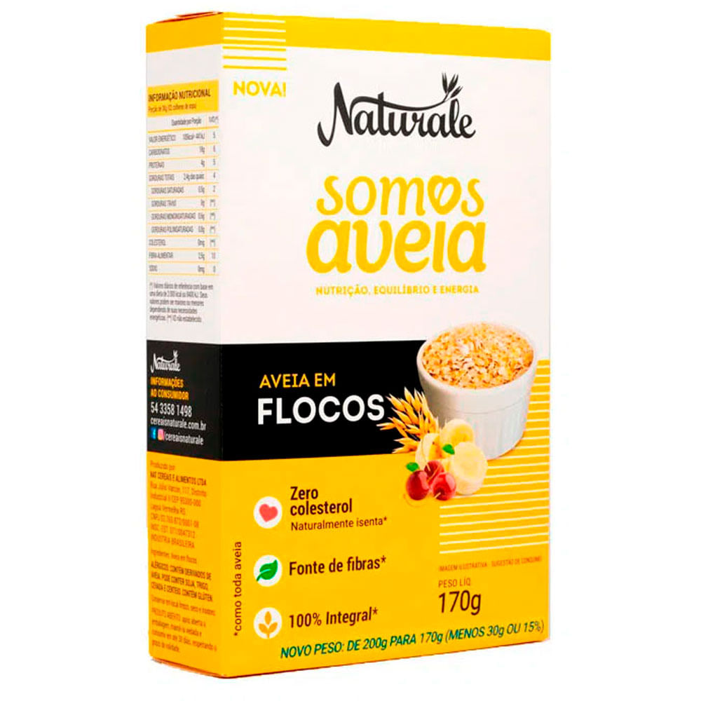 Aveia Naturale Flocos 170G