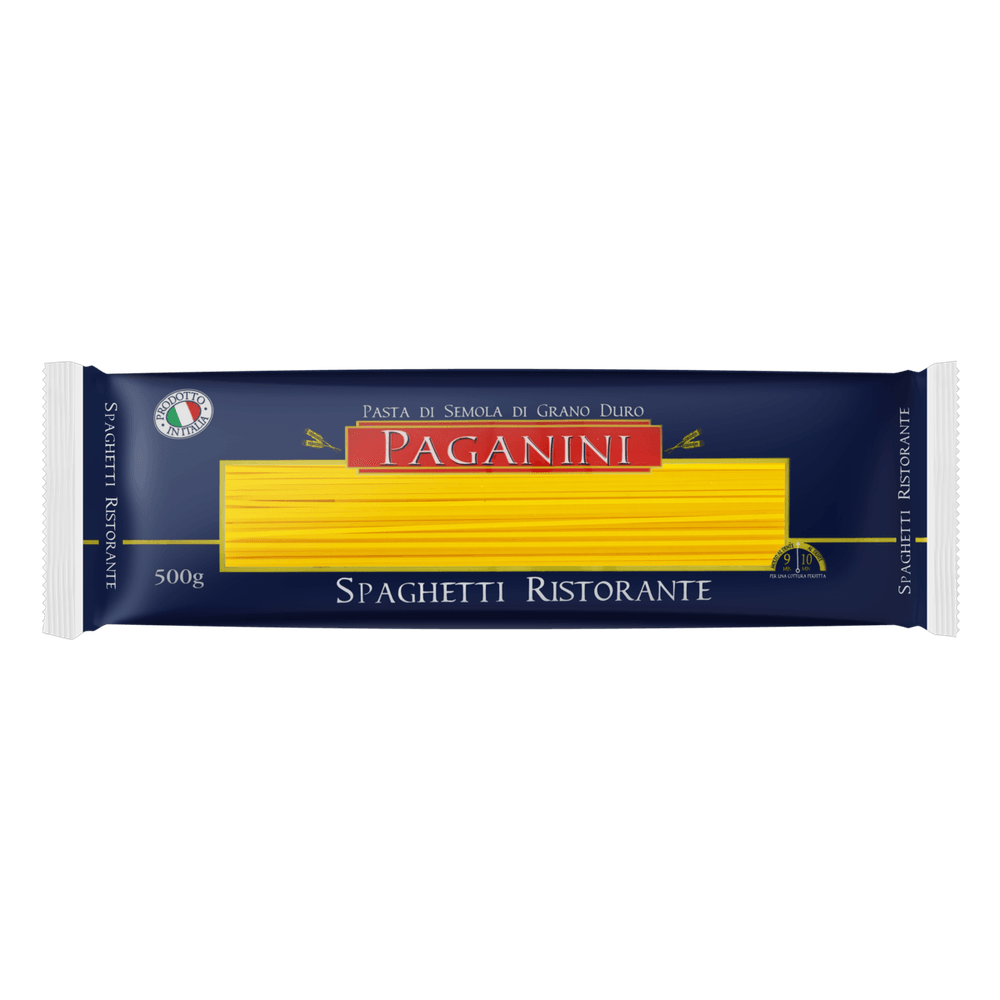 MASSA PAGANINI SPAGHETTI RISTORANTE 500G - redemix