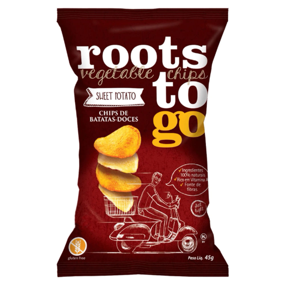CHIPS BATATA DOCE ROOTS TO GO ORIGINAL 45G - redemix