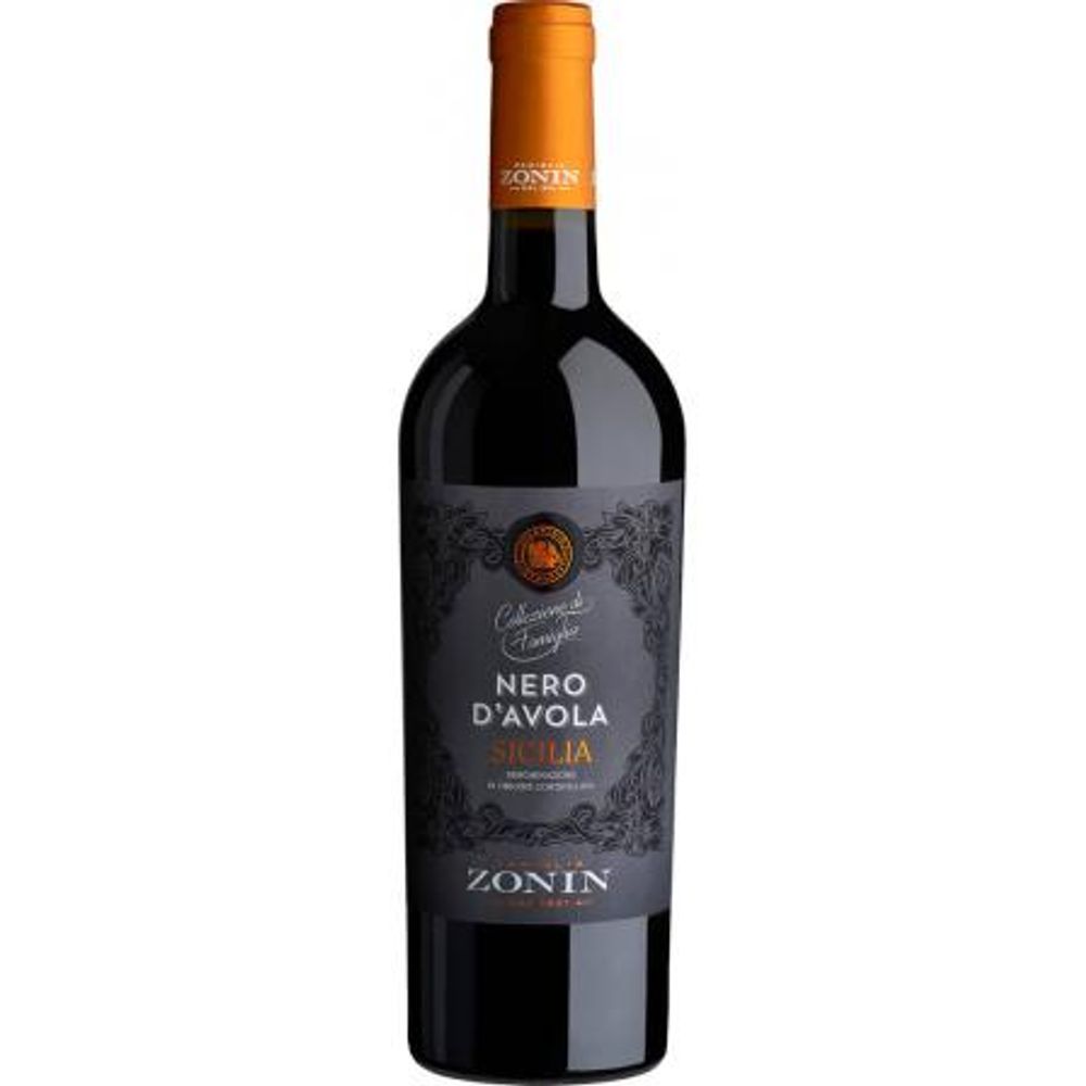 VINHO TINTO ITALIANO ZONIN NERO DAVOLA IGT 750ML - redemix