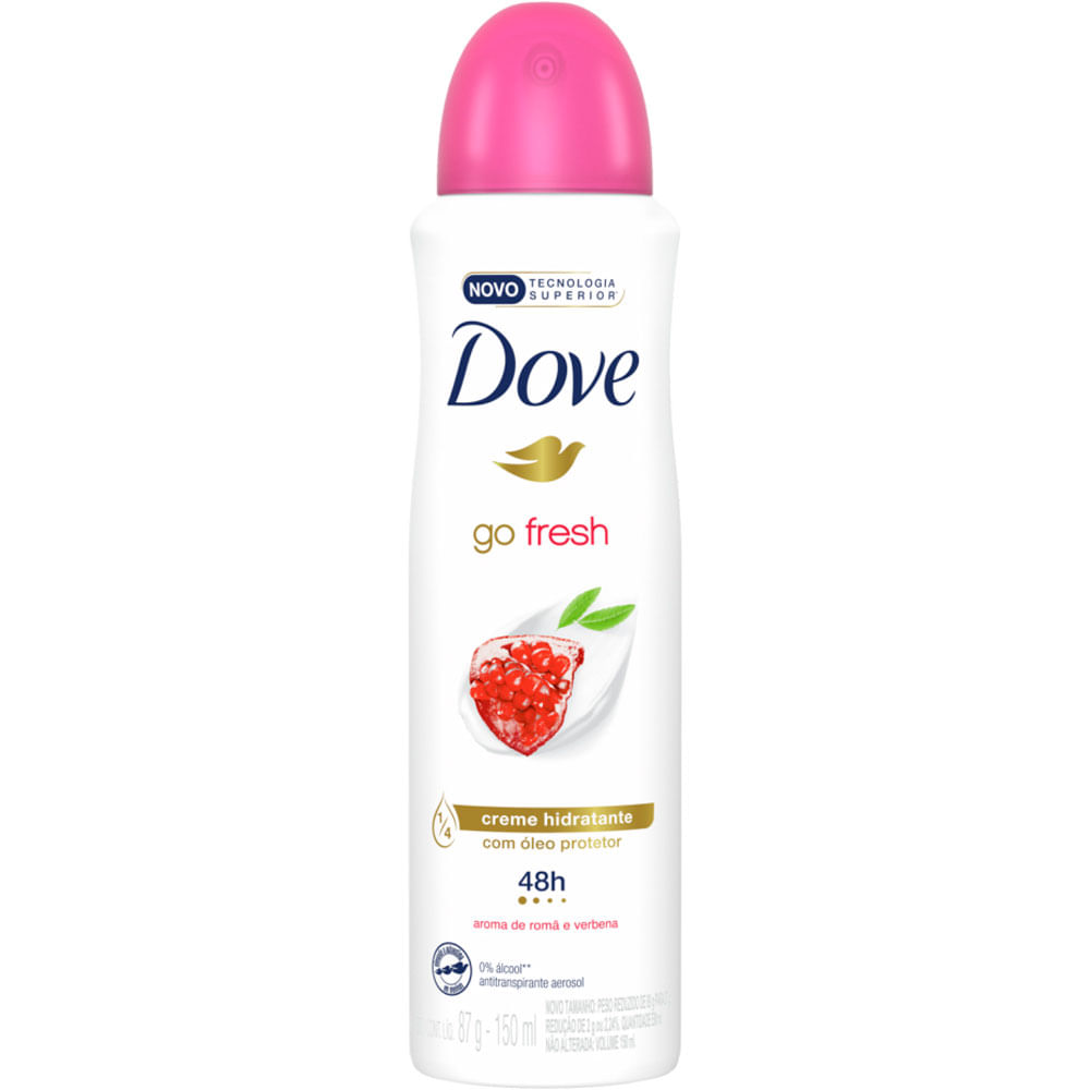 DESODORANTE ANTITRANSPIRANTE AEROSOL DOVE GO FRESH ROMA E VERBENA