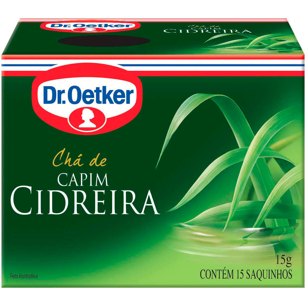 CHÁ DE CAPIM CIDREIRA DR OETKER 10G 10 UNIDADES - redemix