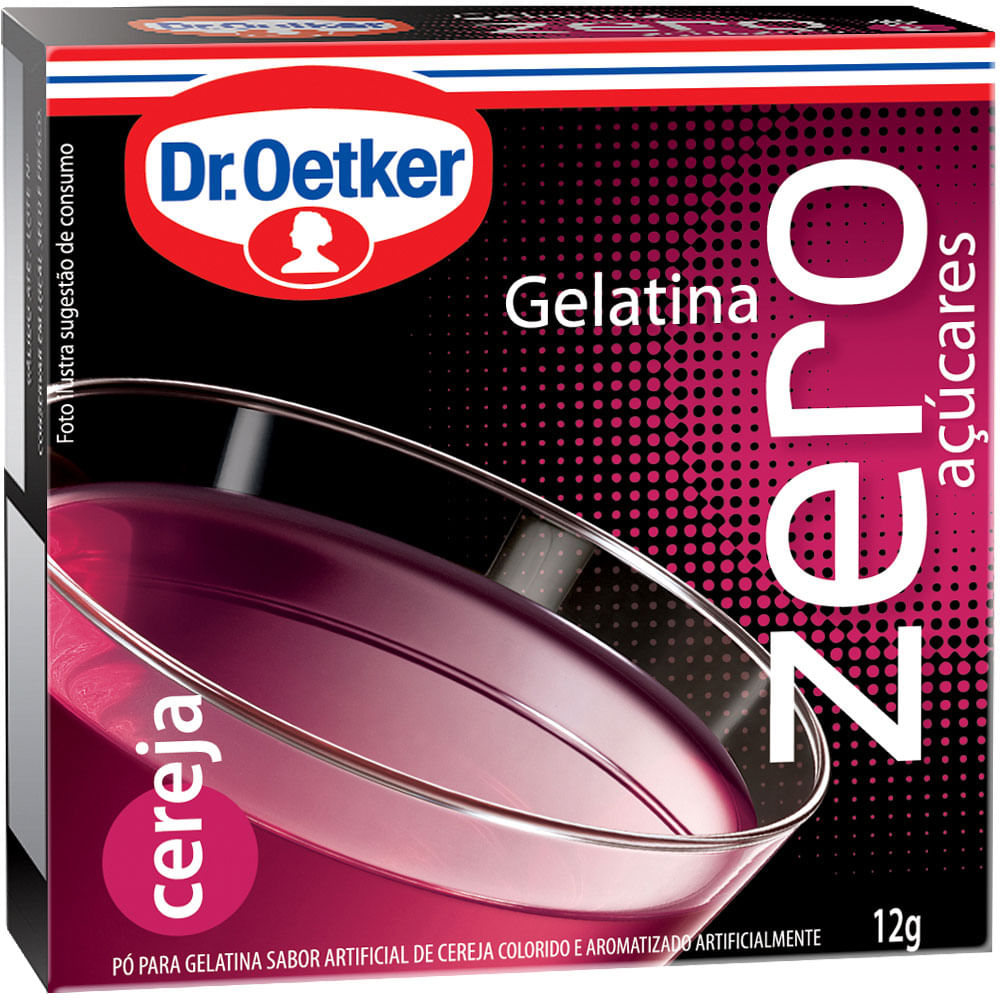 GELATINA OETKER ZERO CEREJA 12G - redemix