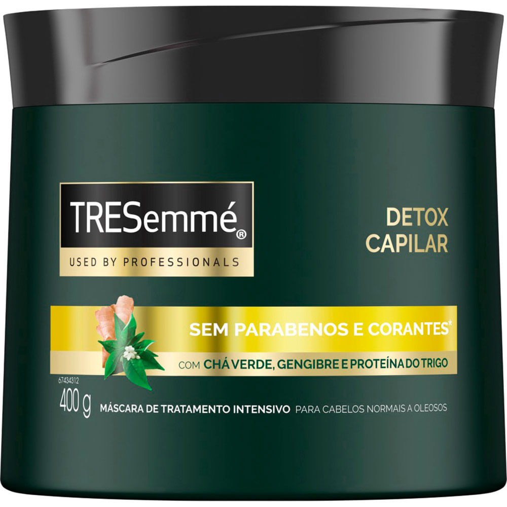 MASCARA DE TRATAMENTO TRESEMME DETOX CAPILAR 400G - redemix