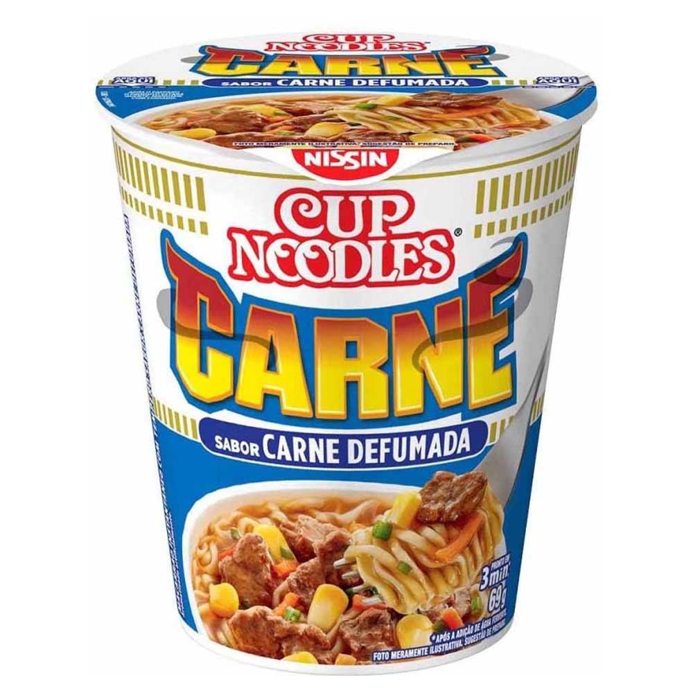MACARRÃO INSTANTÂNEO CUP NOODLES CARNE 69G - redemix