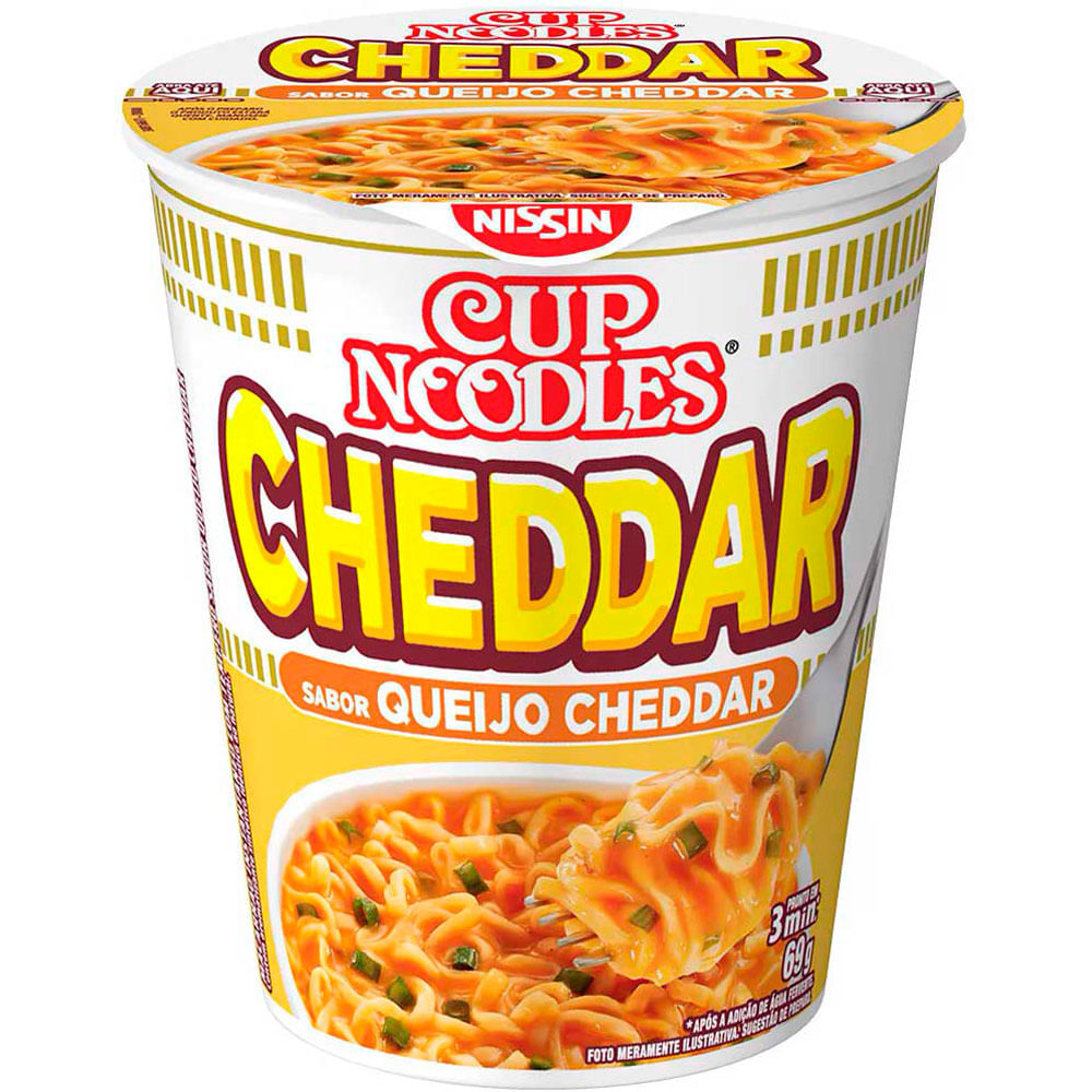 MACARRÃO INSTANTÂNEO CUP NOODLES CHEDDAR 69G - redemix