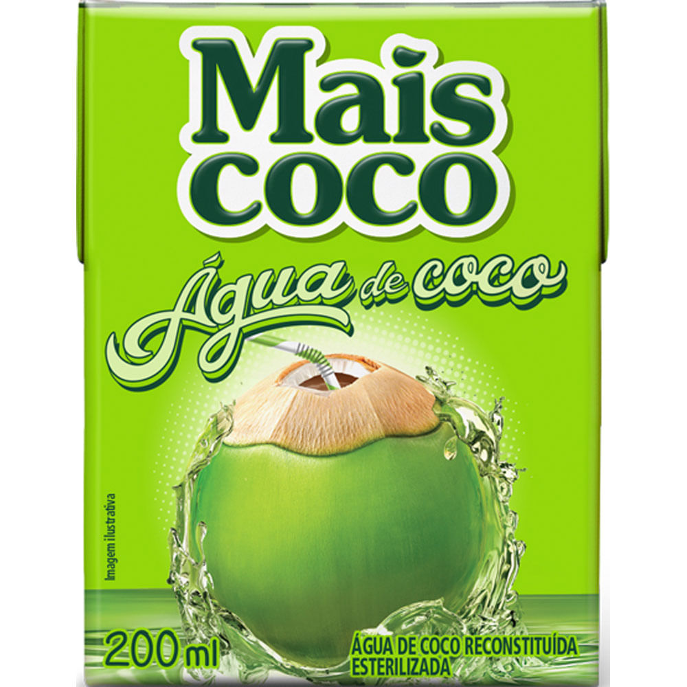 ÁGUA DE COCO MAIS COCO 200ML - redemix