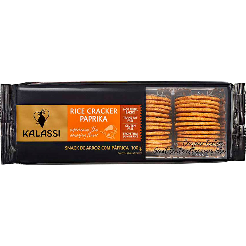 BISCOITO CRACKER KALASSI PAPRIKA 100G - redemix