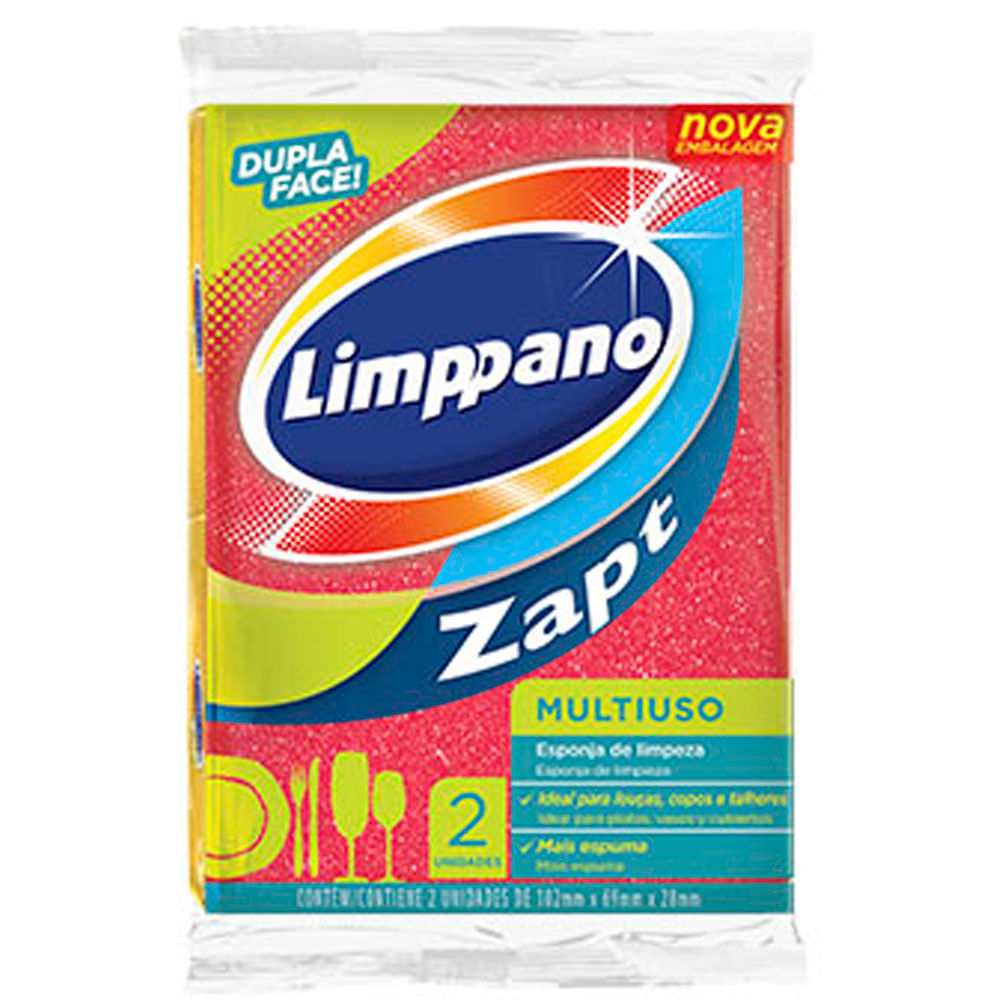 ESPONJA LIMPPANO ZAPT DUPLA FACE C2 - redemix