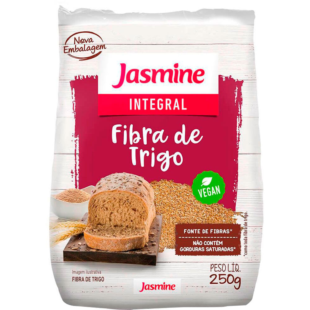 FIBRA DE TRIGO JASMINE INTEGRAL 250G - redemix