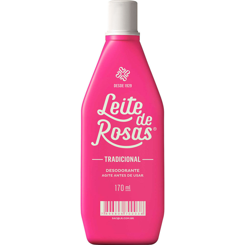 LOCAO DESODORANTE LEITE DE ROSAS GRANDE 170ML