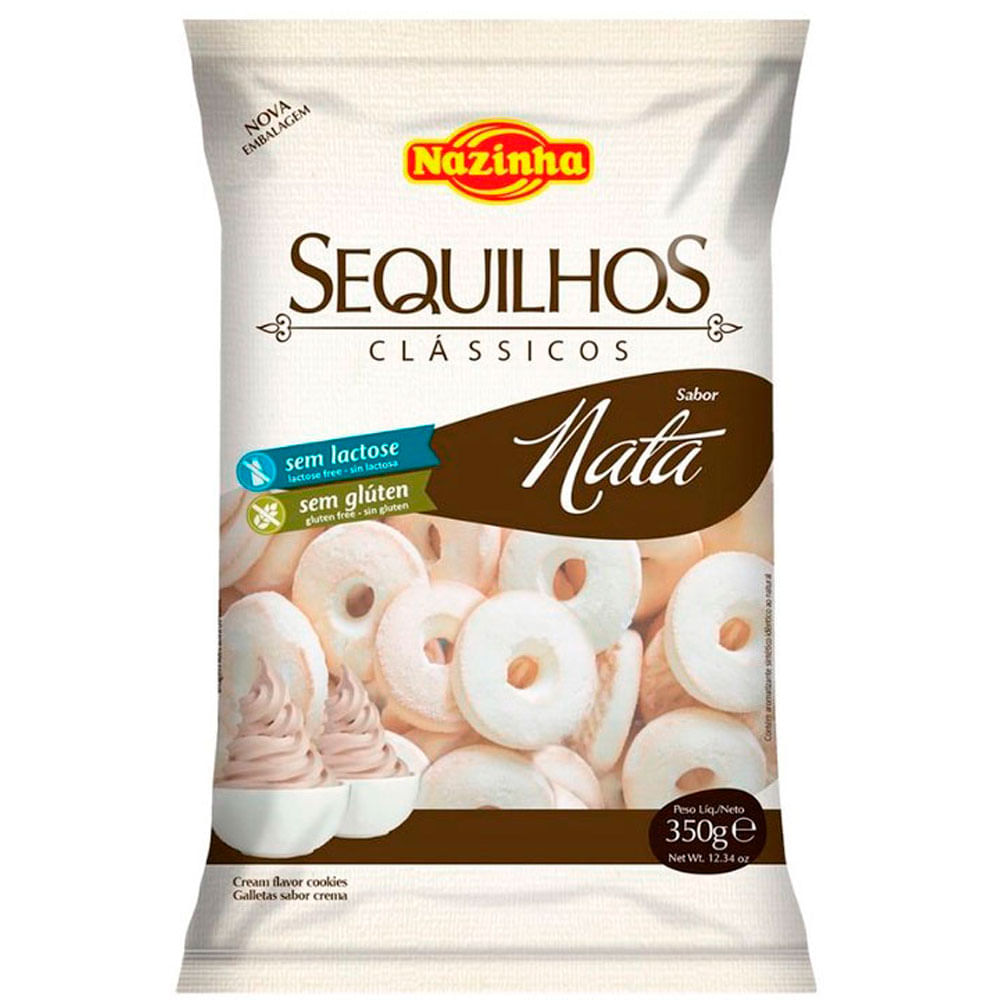SEQUILHO NATA NAZINHA SEM GLUTEN SEM LACTOSE 350G - redemix