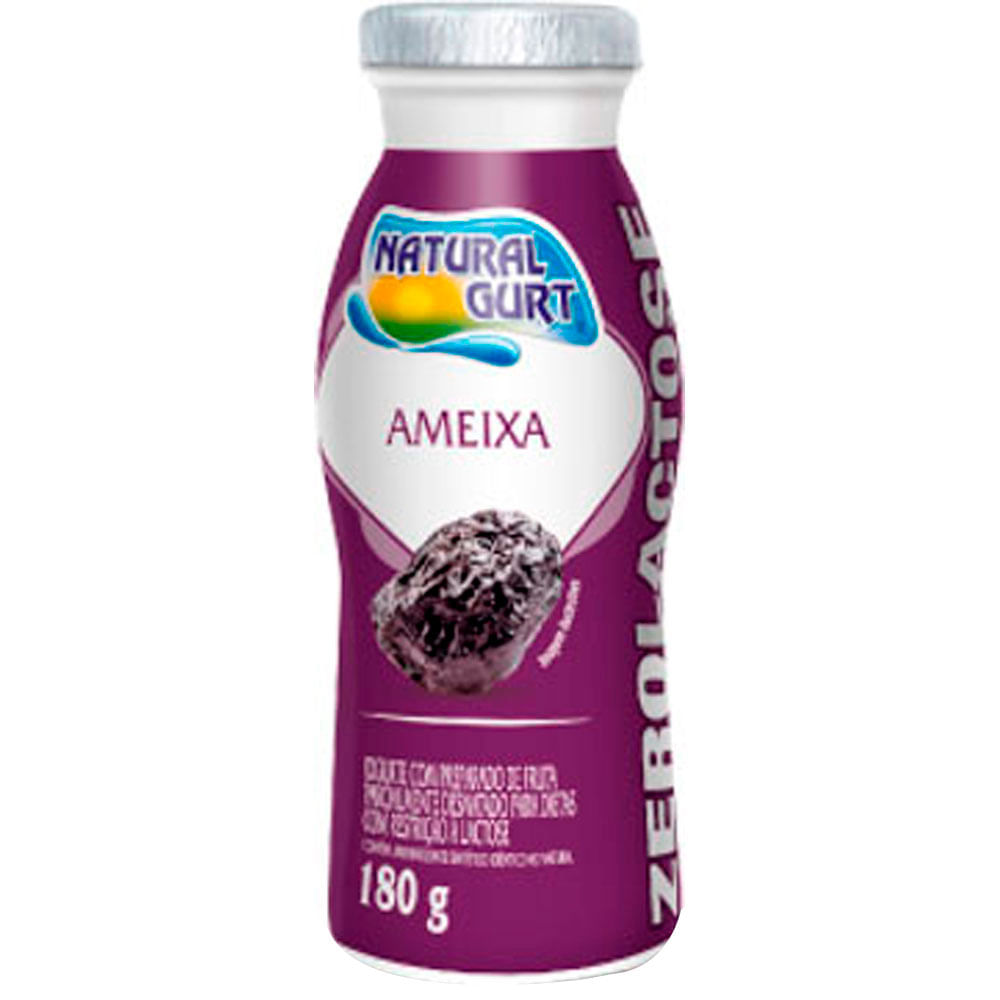 IOGURTE NATURAL GURT ZERO LACTOSE AMEIXA 170G - redemix