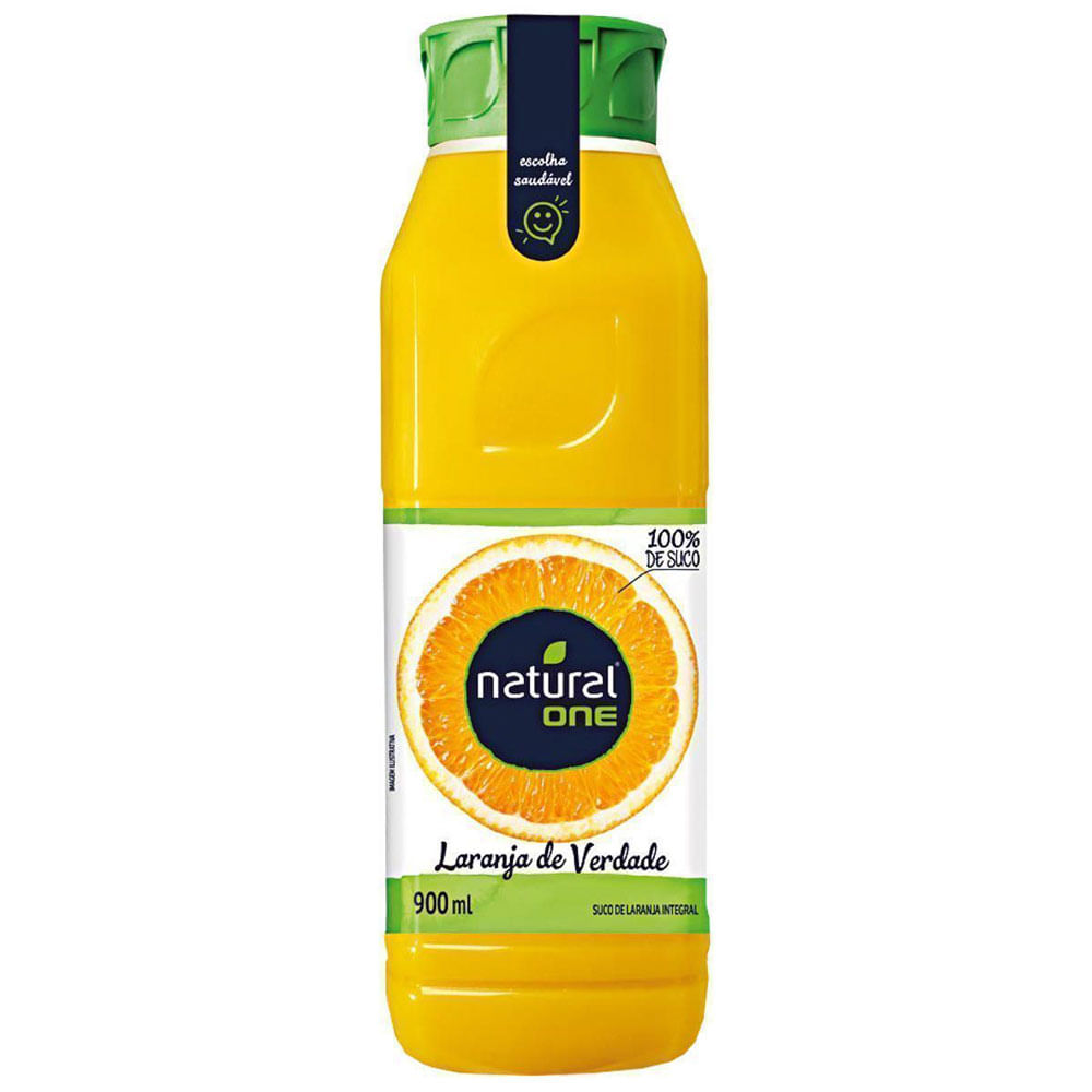 SUCO DE LARANJA INTEGRAL AMBIENTE NATURAL ONE 900ML - redemix