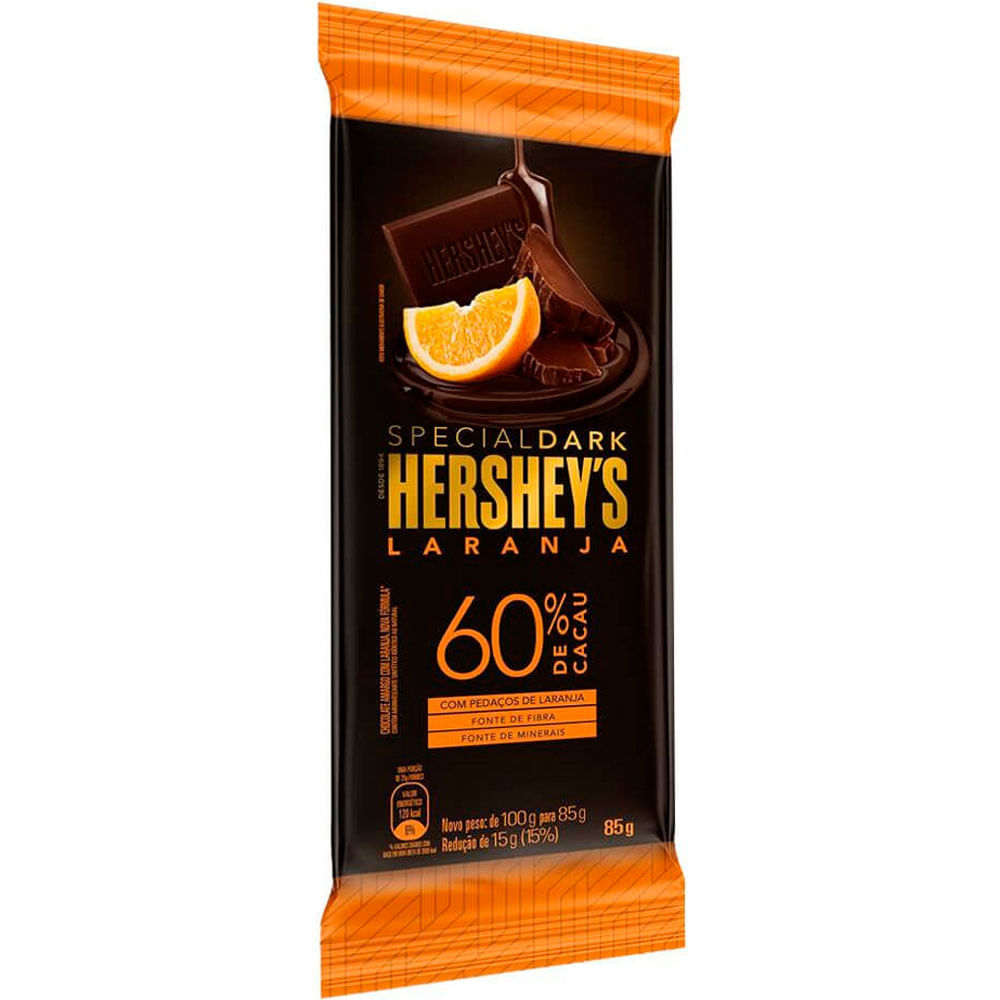 CHOCOLATE 60 HERSHEYS DARK LARANJA 85G - redemix