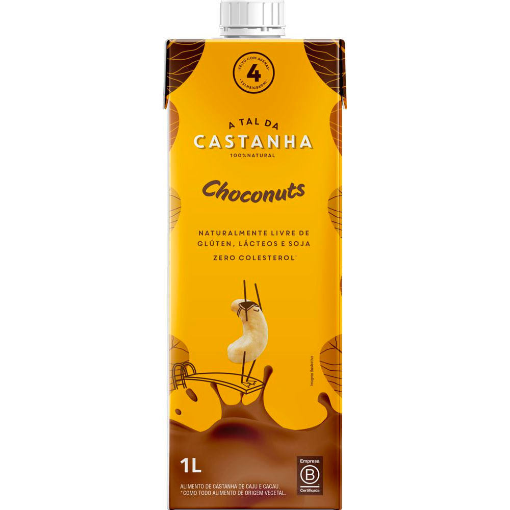 BEBIDA VEGETAL A TAL DA CASTANHA CHOCONUTS 1L - redemix