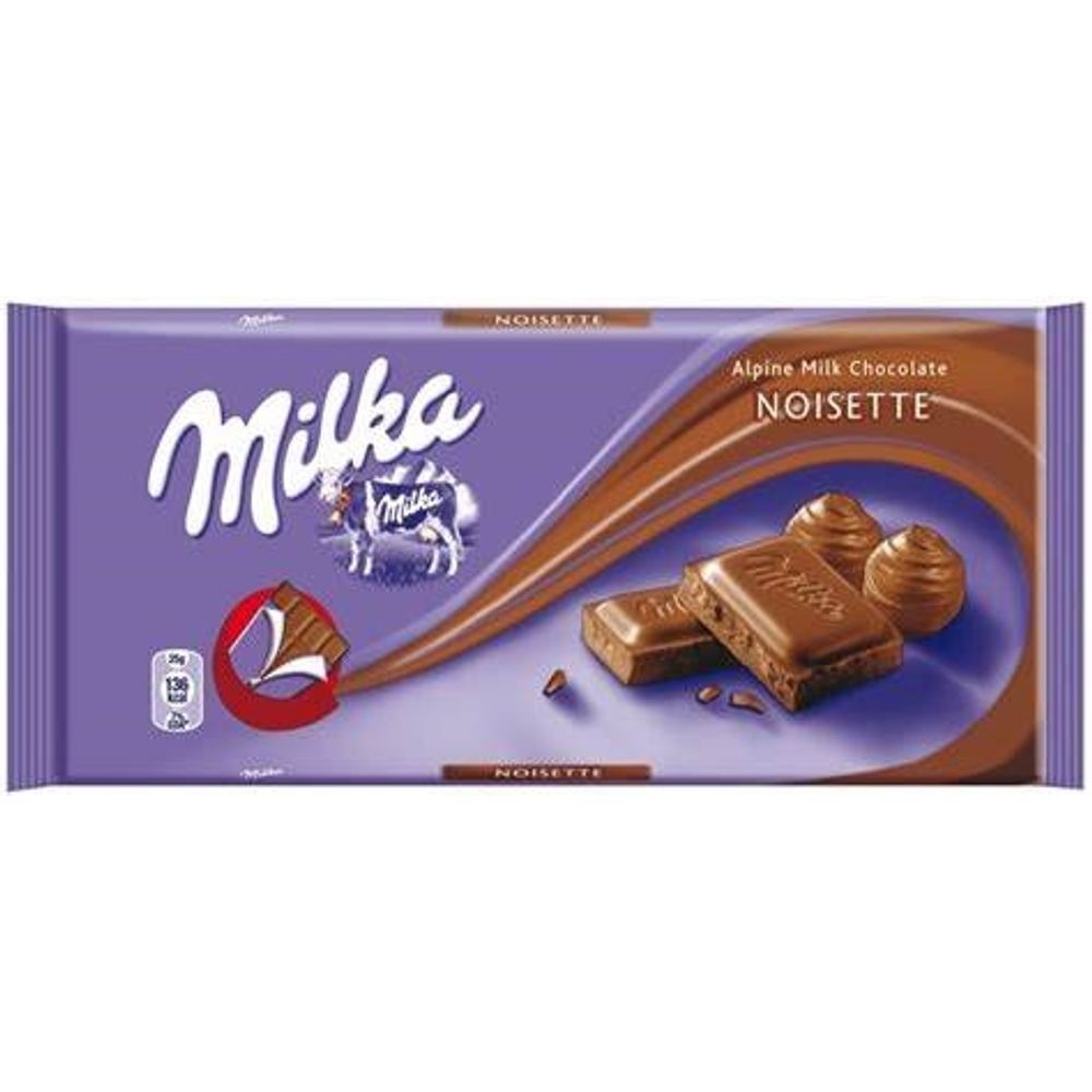 CHOCOLATE MILKA NOISETTE 100G - redemix CHOCOLATE MILKA NOISETTE 100G - redemix