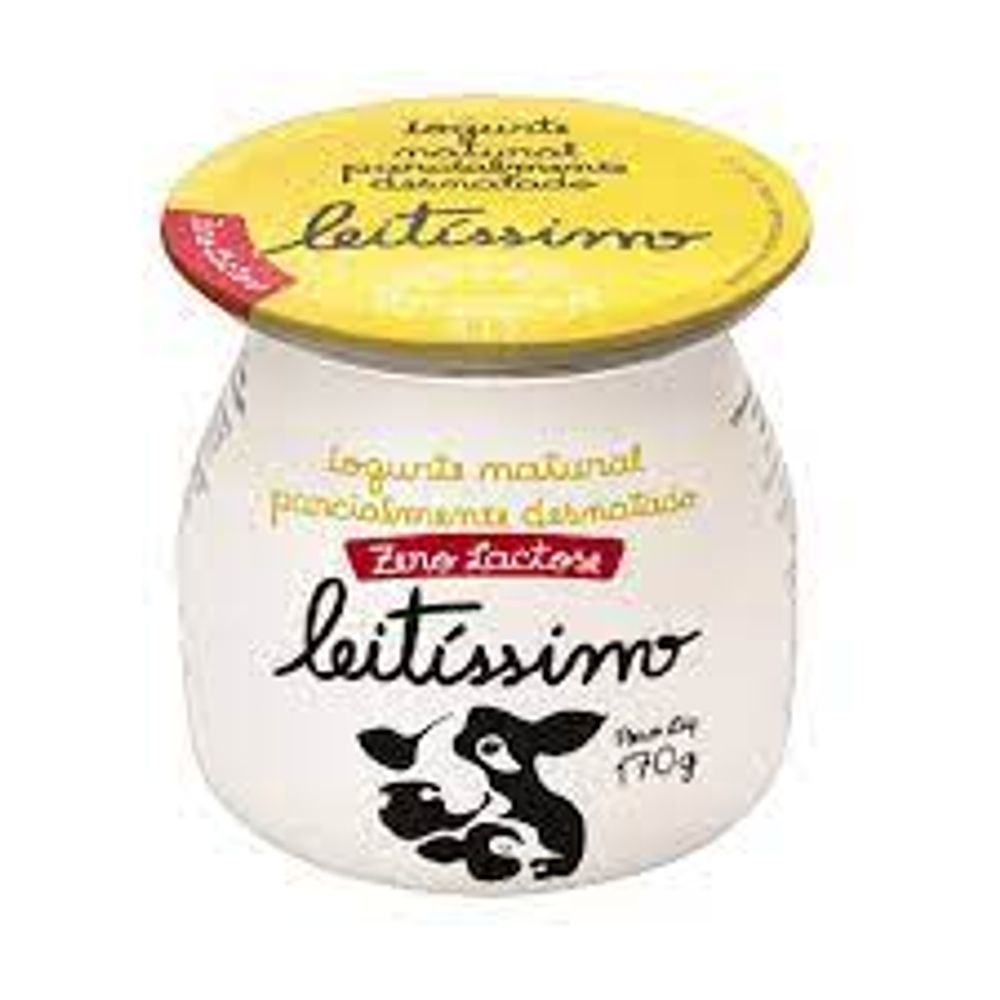 IOGURTE NATURAL PARCIALMENTE DESNATADO ZERO LACTOSE LEITISSIMO